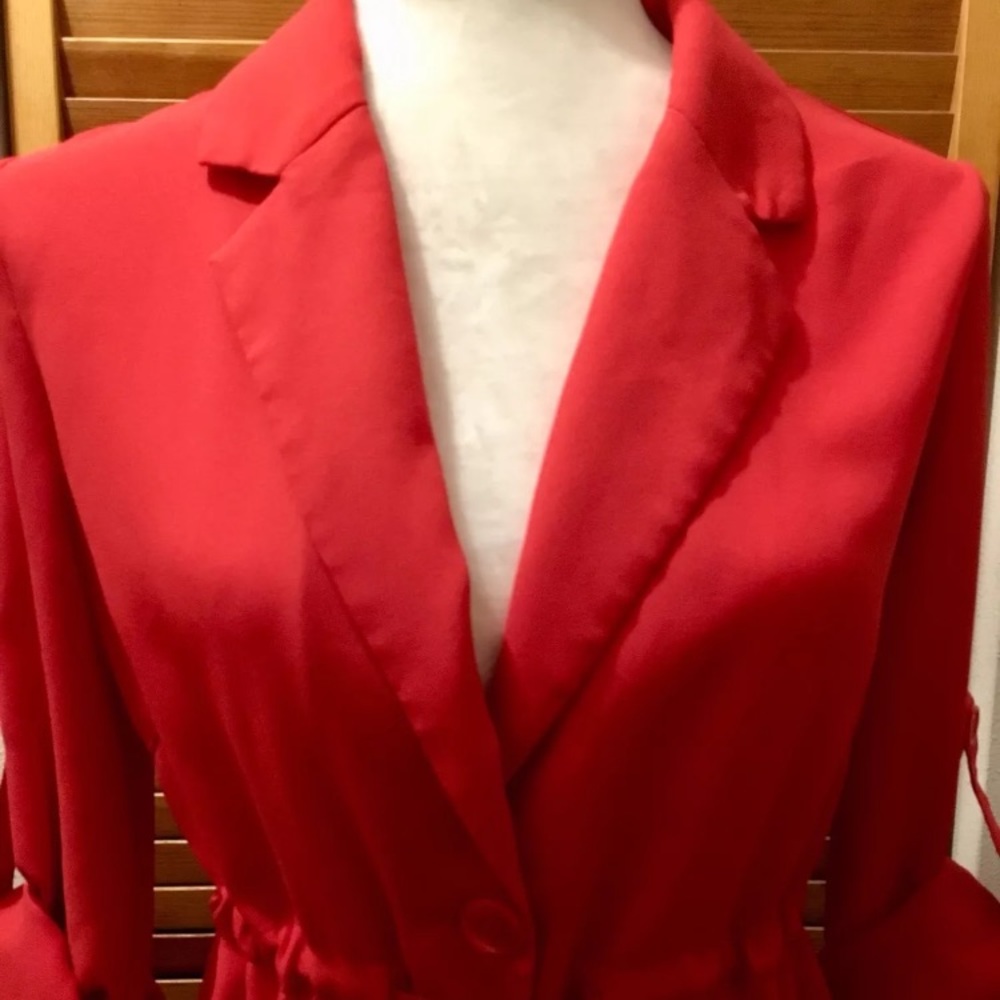 Mustard Seed Tie Front Jacket Red/Orange Size S